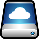 Cloud, icloud, storage, drive, External, Data Black icon