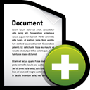 document, create, File, Add Black icon