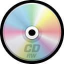 compact disc, optical media, Cd, Rw Black icon