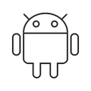 Android, Iphone, ipad, Mobile, Social, Tablet Black icon
