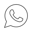 Logo, Call, media, Message, Whatsapp, Contact, Social Black icon