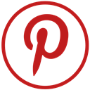 pin, pinterest Firebrick icon