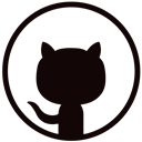 Hub, Github, repository, Git Black icon