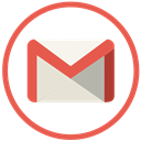 gmail, google, mail Black icon