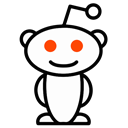 Communication, Reddit, Bubble Black icon