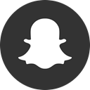 Logo, Snapchat, media, Social DarkSlateGray icon