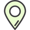 map pointer, Map Location, Maps And Location, placeholder, signs, Maps And Flags, pin, Map Point LightGoldenrodYellow icon