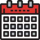 Calendar, interface, miscellaneous, Administration, Calendars, time, Organization, date, Schedule Black icon