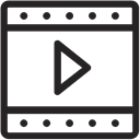 film, video, Footage, movie DarkSlateGray icon