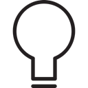 bulb, Misc Black icon