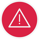 warn, danger, warning, Alert Crimson icon