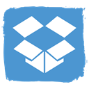 dropbox, Social, Cloud SteelBlue icon