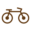 travel, tourism, Bicycle, solid Black icon