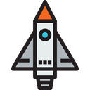 transport, Space Ship Launch, Space Ship, Rocket Launch, transportation, Rocket, Rocket Ship Black icon