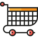 Supermarket, Commerce And Shopping, commerce, Shopping Store, shopping cart, online store Black icon