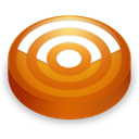 subscribe, Orange, Rss, feed Chocolate icon