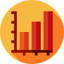 statistics, Business, Bar chart, Stats, graph, graphic, Business And Finance SandyBrown icon