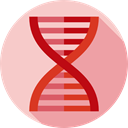 Biology, medical, dna, education, Genetical, Healthcare And Medical, Deoxyribonucleic Acid, science, Dna Structure Pink icon