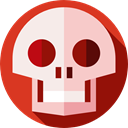 dangerous, signs, Healthcare And Medical, Anatomy, Dead, medical, Poisonous, skull Pink icon