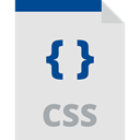 interface, Css Format, Files And Folders, Css, css file, Css File Format, Css Symbol Gainsboro icon