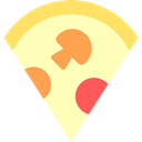 piece, Food And Restaurant, food, dough, slice, Italian Food, Pizza LemonChiffon icon