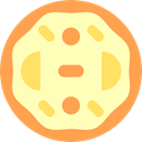 piece, slice, Food And Restaurant, Pizza, food, dough, Italian Food LemonChiffon icon