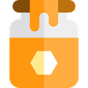 Jar, Bee, Food And Restaurant, Honey, healthy, sweet, food, pot SandyBrown icon