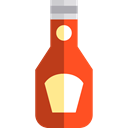food, ketchup, Mustard, Condiment, Sauces, Food And Restaurant, Spicy Black icon