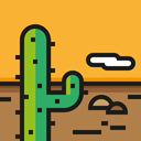 landscape, sun, nature, Desert Goldenrod icon