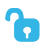Unlock MediumTurquoise icon