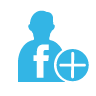 Contact, Facebook MediumTurquoise icon