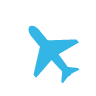 Plane Black icon