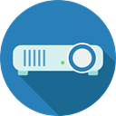 video, electronics, image, Projector, technology, picture SteelBlue icon
