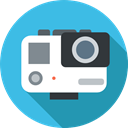 domestic, electronics, camcorder, technology, digital camera, video camera, gopro MediumTurquoise icon