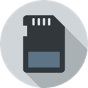 technology, sd card, card, Multimedia, storage, electronics, Memory card LightGray icon