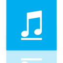 music, Library, Mirror DeepSkyBlue icon