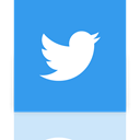 new, twitter, Mirror DodgerBlue icon