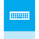 Keyboard, Mirror DeepSkyBlue icon