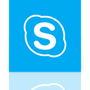 Mirror, Alt, Skype DeepSkyBlue icon