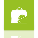 Android, Mirror, market YellowGreen icon