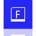 Frontpage, Mirror, Alt Blue icon
