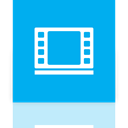 Library, Mirror, video DeepSkyBlue icon