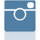 Instagram, Mirror SteelBlue icon