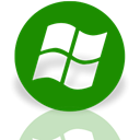 media, window, Mirror, Center Green icon