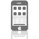 Mirror, Iphone Black icon