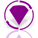 Bejeweled, twist, Mirror DarkMagenta icon