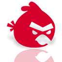 Mirror, bird, Angry Crimson icon