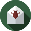 mail, emails, Spam, Communications, malware, Computer, Message, Multimedia, envelope DarkSlateGray icon