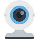 Webcam, electronics, Videocam, Cam, technology, Communications, video chat, Videocall Lavender icon