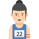 profile, Sports And Competition, user, runner, Social, Avatar Black icon